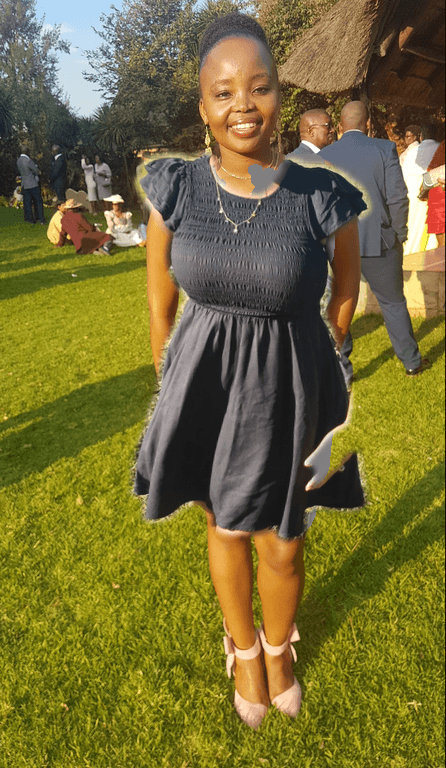 After, black dress